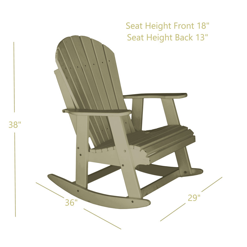 Chaise berçante Klein Poly, Vert clair