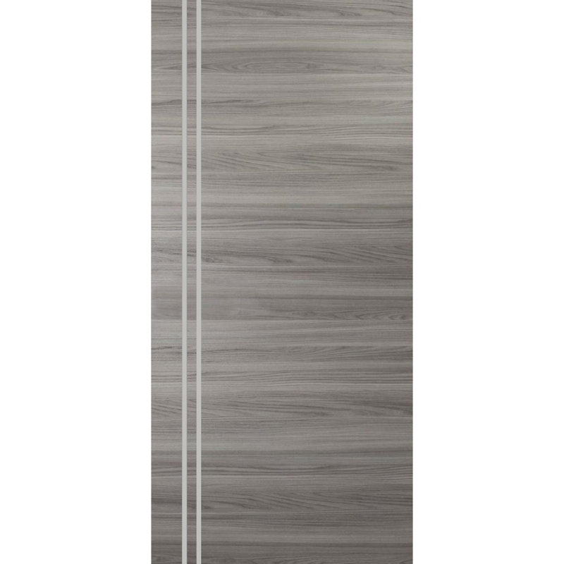Porte de grange en bois massif massif, 24 po x 80 po, Frêne gingembre