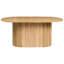 Oval Solid Wood Base Dining Table