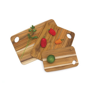 Teak Cutting Boards, Set Of 3