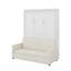 Lit escamotable double pleine grandeur avec coussin-412783793
