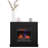 Galenna 42.75'' W Black Electric Fireplace & Mantel Package with 4600 BTU