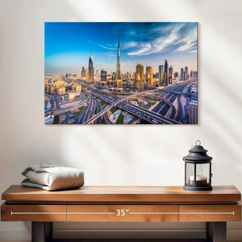 Nicci Dubai Busy Highway, 16" H x 24" W