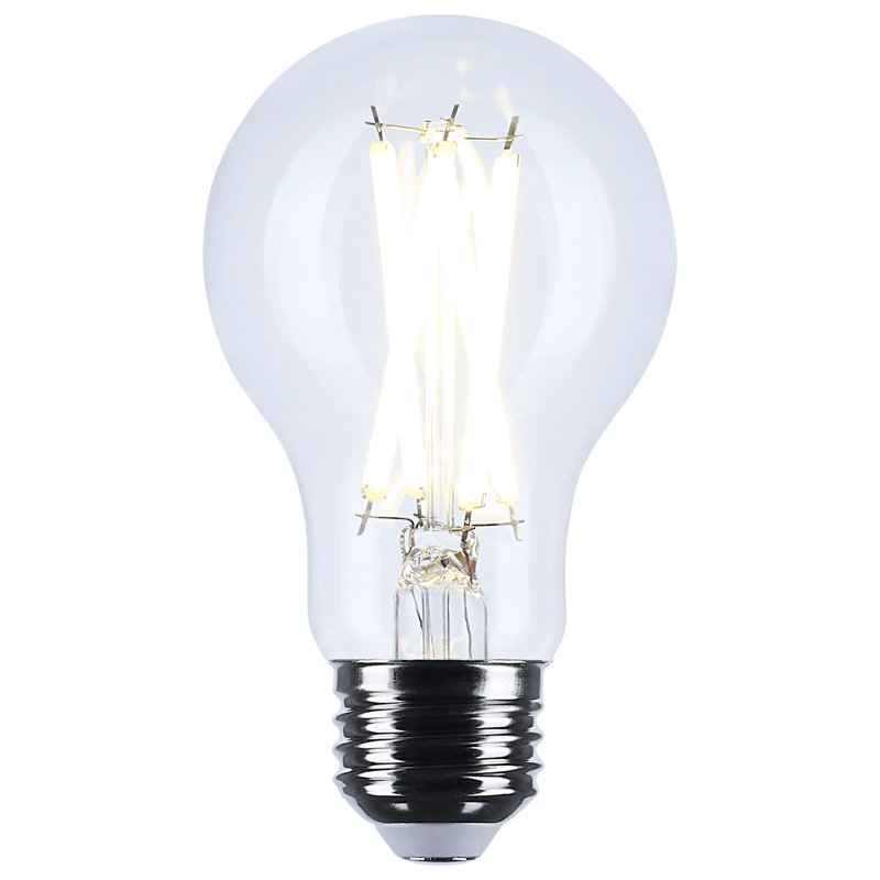 A19 DEL à culot moyen transparent 3500K CCT 120 Volt, 12,5 W, 1500 lumens