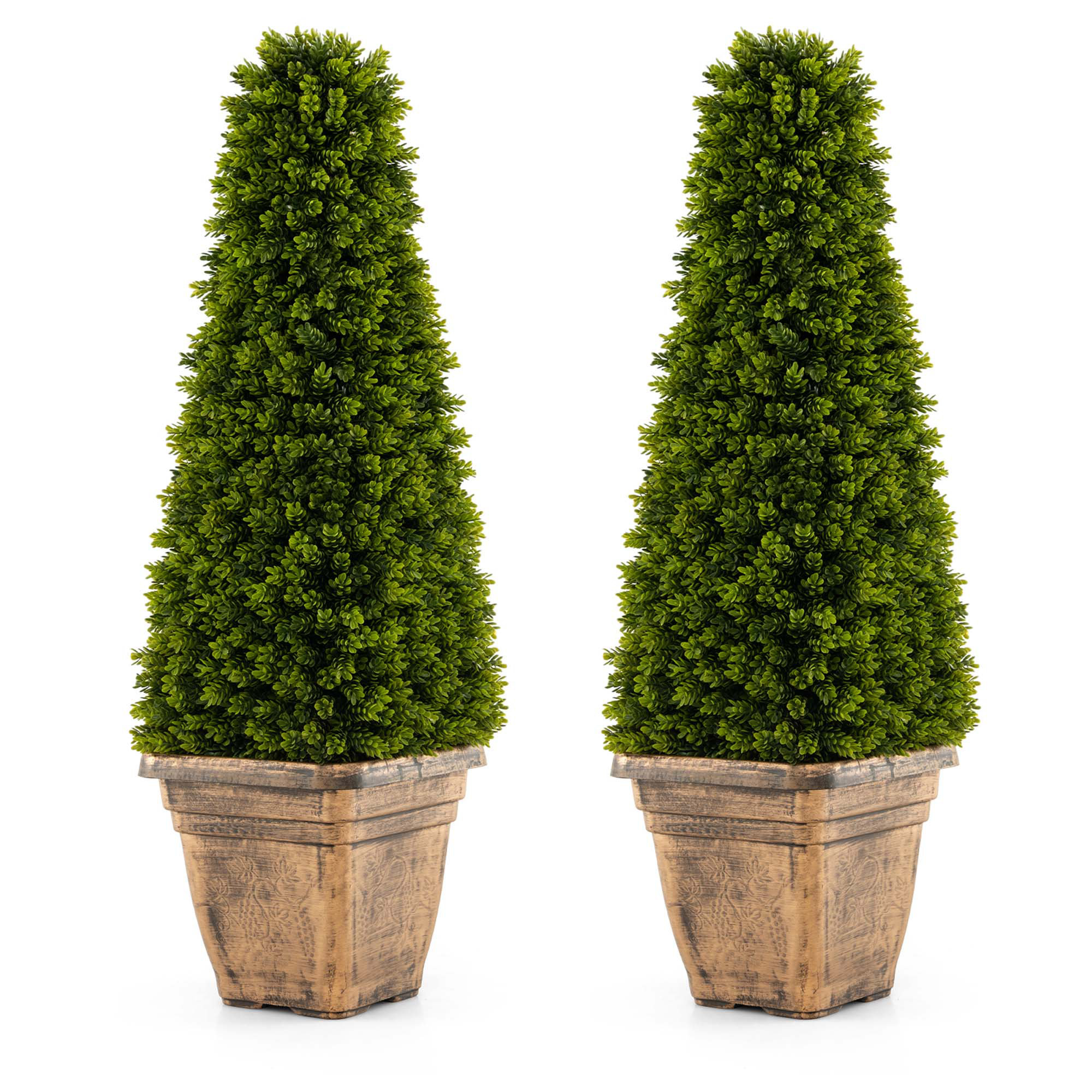 Primrue 2 - Piece Artificial Boxwood Topiary in Pot Set & Reviews | Wayfair