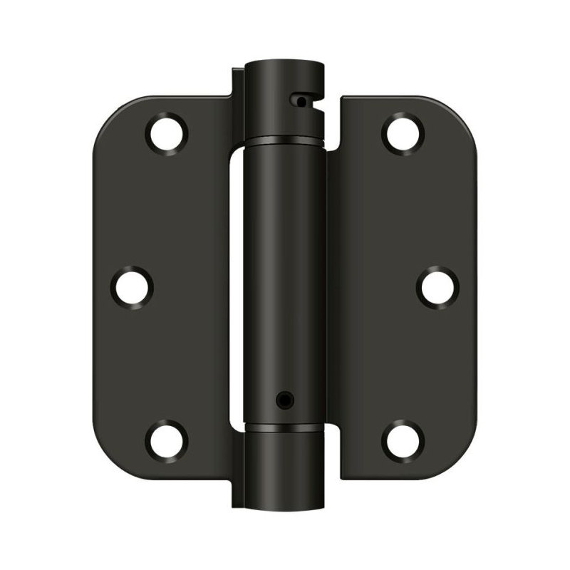 Deltana DSH35R510B 3-1/2" x 3-1/2" x 5/8" Spring Hinge in Oil-rubbed Bronze, Oil-Rubbed Bronze