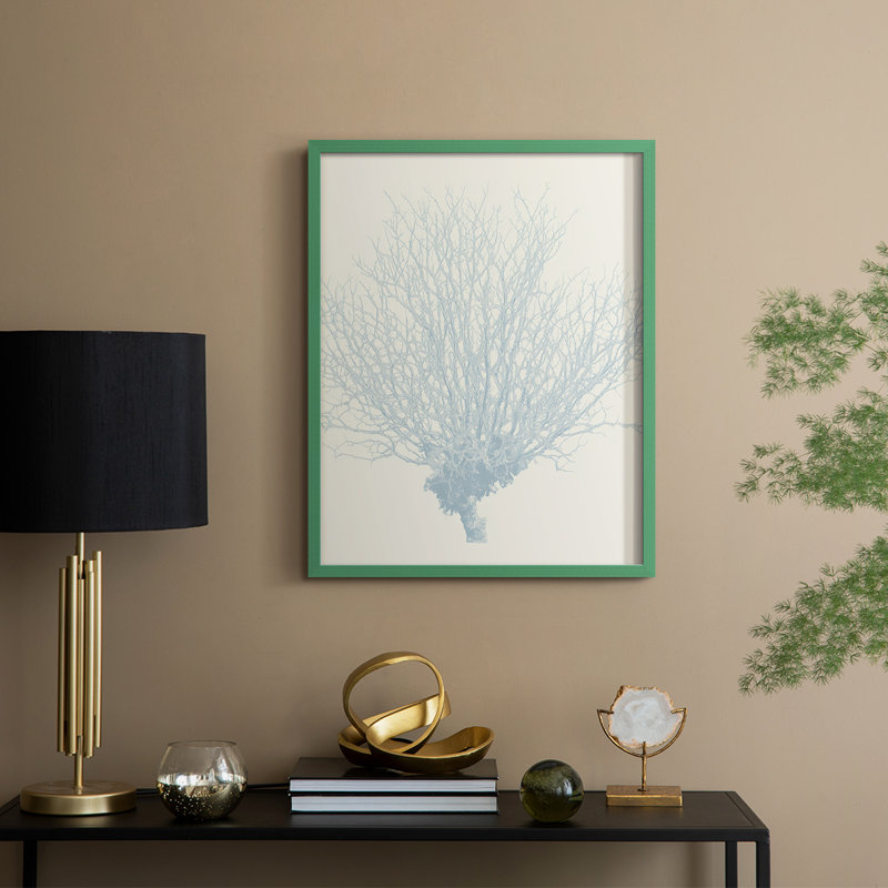 NAUTICAL Series X, reproduction encadrée - bois massif, H 30 po x l 24 po, Vert