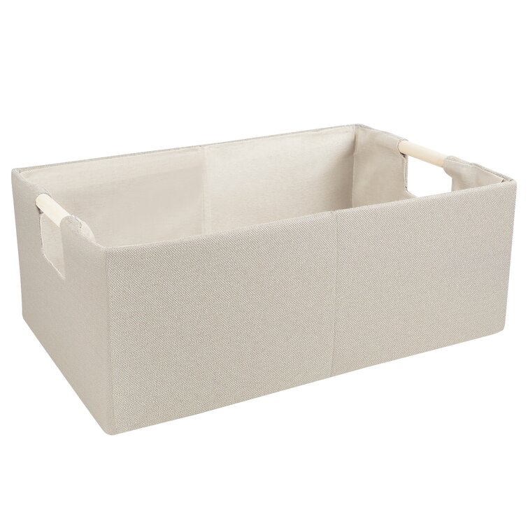 Clothing Storage Fabric Box Rebrilliant Color: Beige