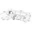 Canapé modulaire 3 pièces rembourré-973119164
