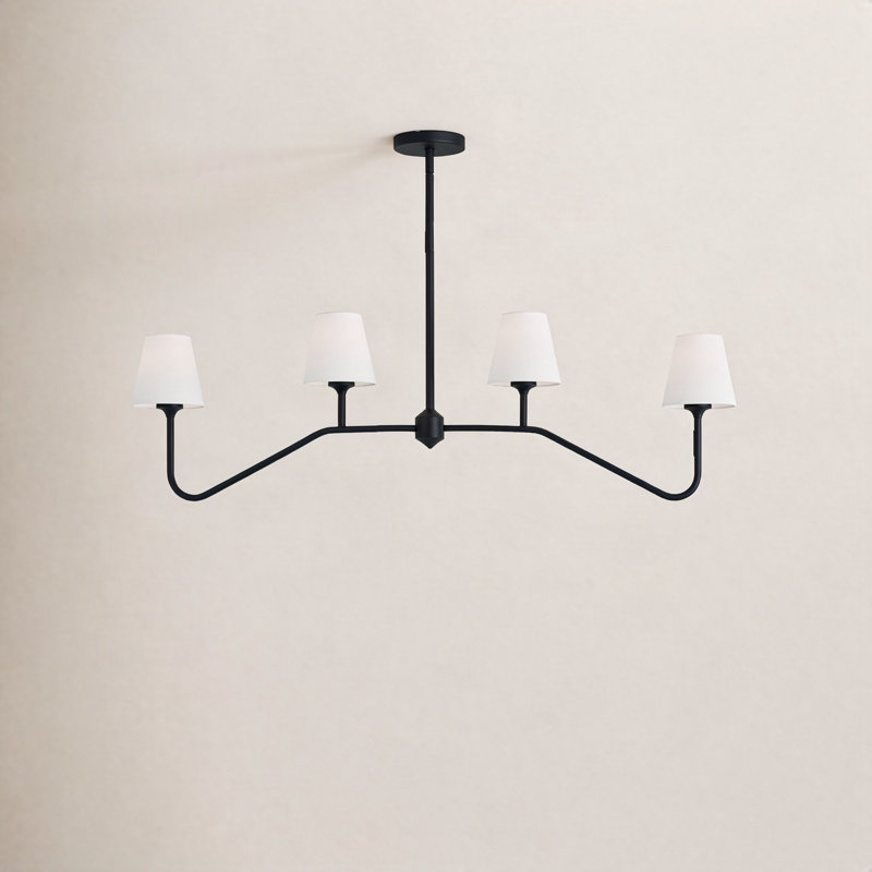 Lane 4-Light Chandelier, Noir, noir, noir, noir