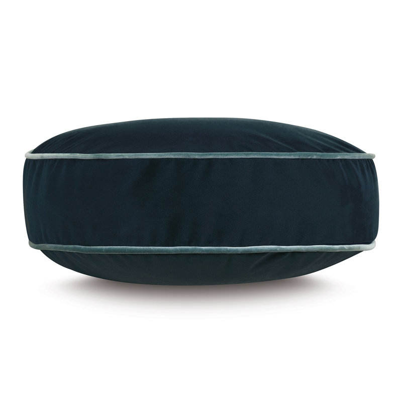 Uma Velvet Circular Pillow Cover & Insert, Uma Pacific