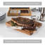 Viking Steakhouse Pakka Wood 6-Piece Steak Knife Set with Wooden Box-826997918