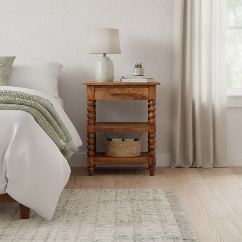 Solid Wood End Table