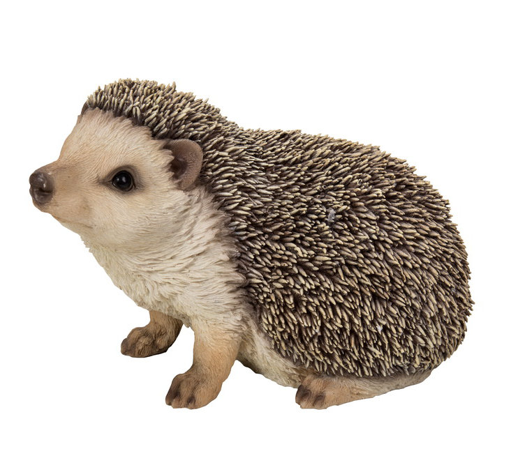 Life-Like Crawling Hedgehog Polyresin Garden Statue