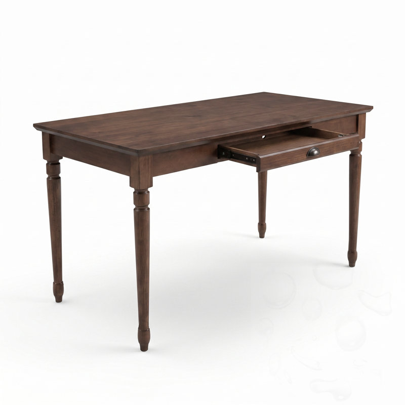 Bureau d'écriture avec tiroir, Marron foncé