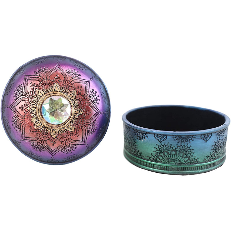 Figurine arc-en-ciel mandala bouddhiste