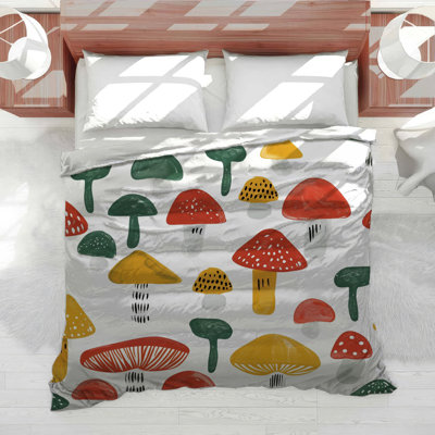 Mushrooms Bedding Nature Comforter Bohemian Boho