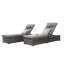 Ensemble de 2 chaises longues d'extérieur avec rangement et chaises longues d'extérieur inclinables en rotin de plage-1512657097-1512657099