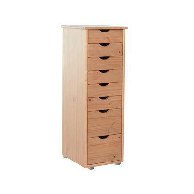 Rex 8 Drawer 34Cm W Solid Wood  - Chest of Drawers