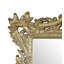 Miroir mural Rexx, sculptures florales en résine dorée 44X61