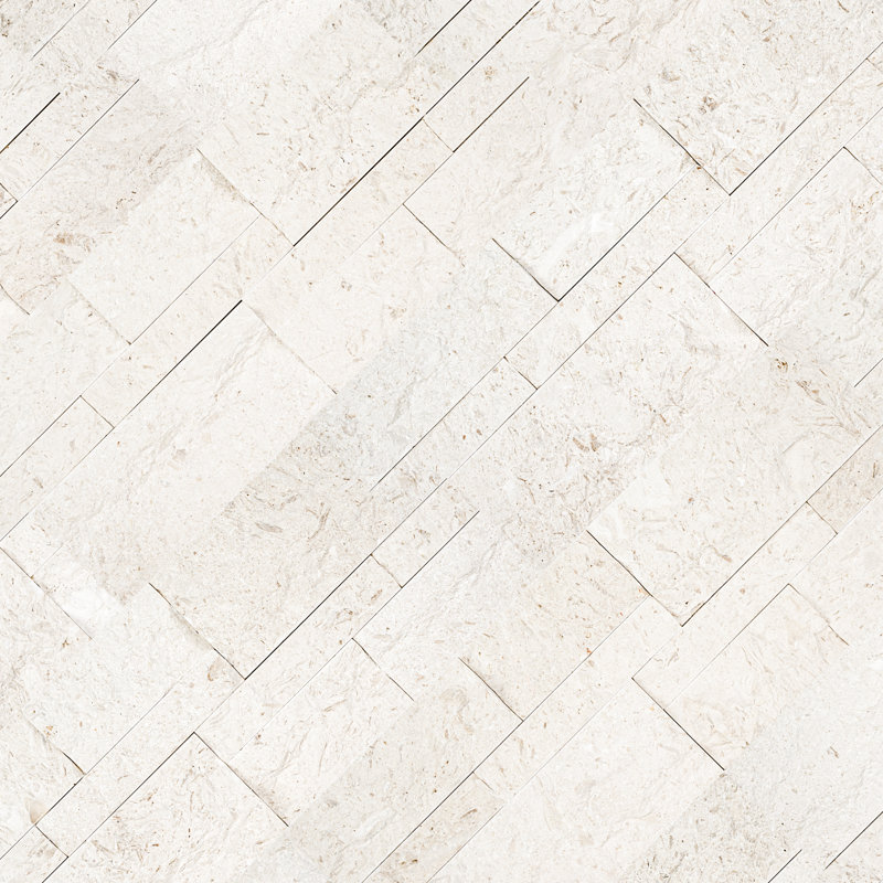 Stonecrest 9 in. x 24 in. Split Face Natural Stone Ledger Panel Wall Tile, Montara Ivoria