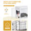Dog Crate Furniture, Double Door Wooden Dog Crate with Barn Door, Indoor Kennel, End Side Table Animal Crates for Small Medium Large Dogs, Anti-Chew Anti-Escape-858169637-858618516