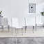 Ensemble de chaises de salle à manger rembourrées en similicuir avec dossier rembourré, pieds en métal-2030806674-2030806672