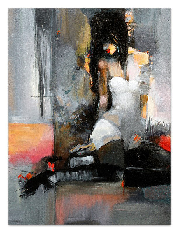 Abstraction - Wrapped Canvas Painting
