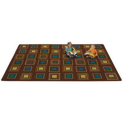 Tapis brun à places assises