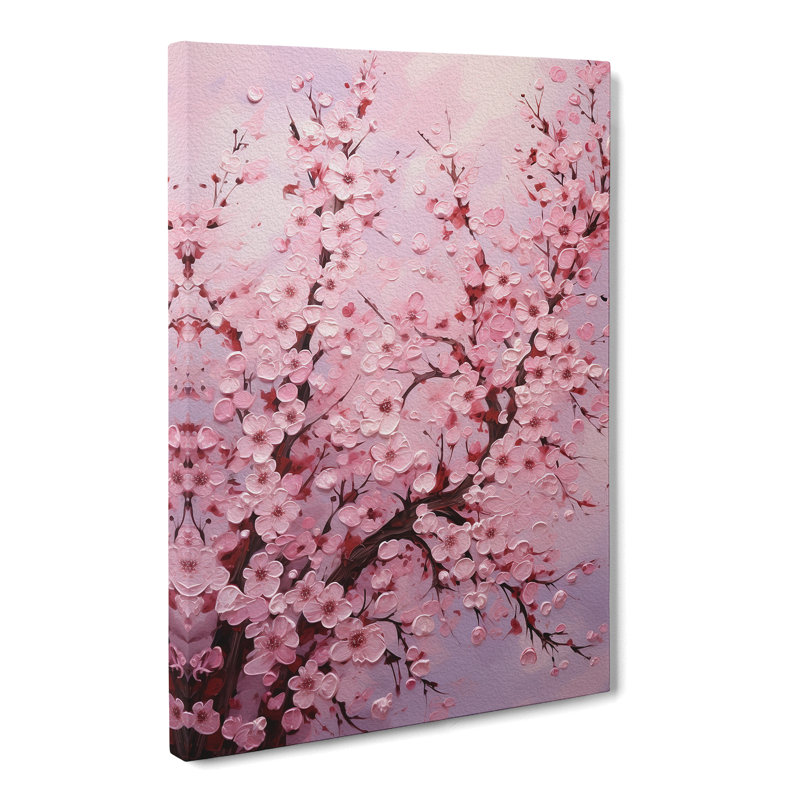 Cherry Blossom Tree Orphism No.2 - Print, 76cm H x 50cm W x 3cm D