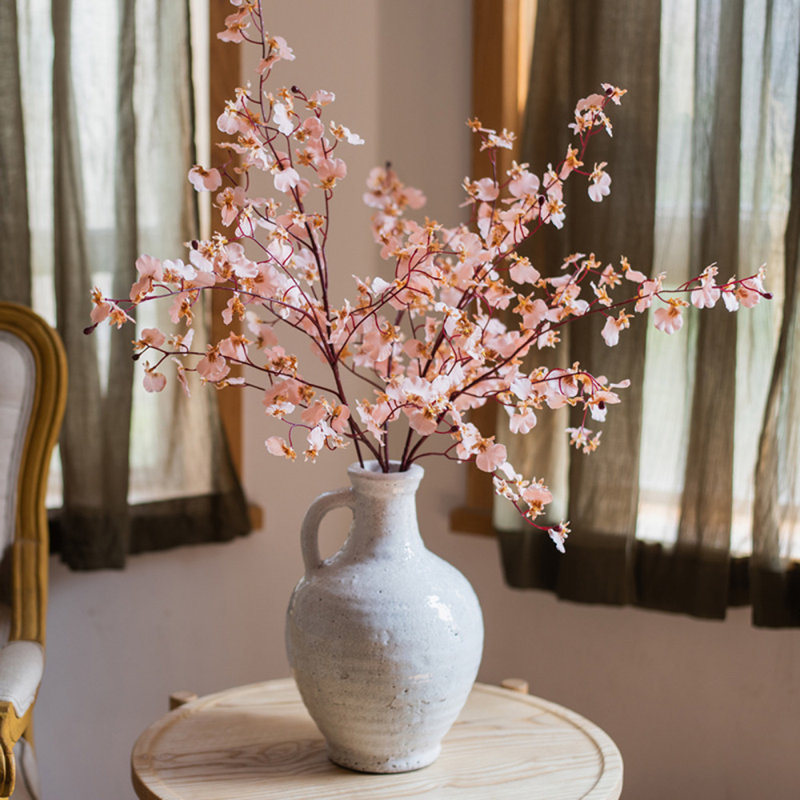 Tige d'orchidée impressionniste Oncidium, 3 tiges, Rose