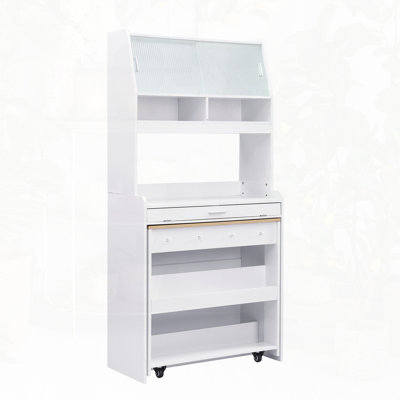 Foldable Dining Table with Buffet