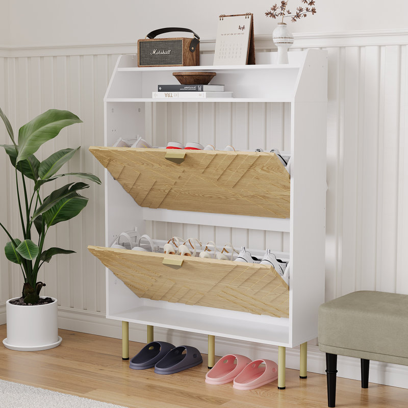 16 Pair Shoe Storage Cabinet