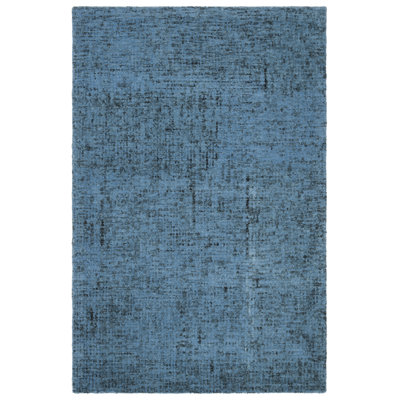 Diara Handmade Tufted Wool Blue Area Rug