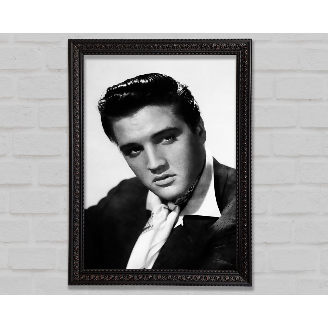 Elvis Presley Porträt - Einzelner Bilderrahmen Kunstdrucke