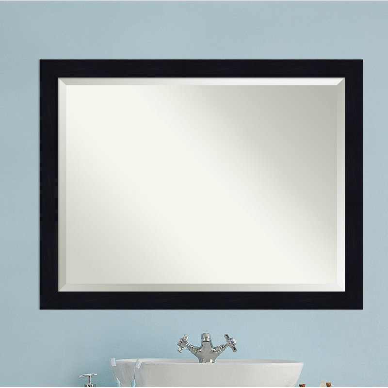 Prynne Flat Mirror, 34" H x 44" W, Navy