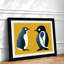 Young Penguins Abstract - Framed Print-2043635665-2043635666