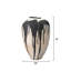 Zelda Ceramic Vase, Black and White
