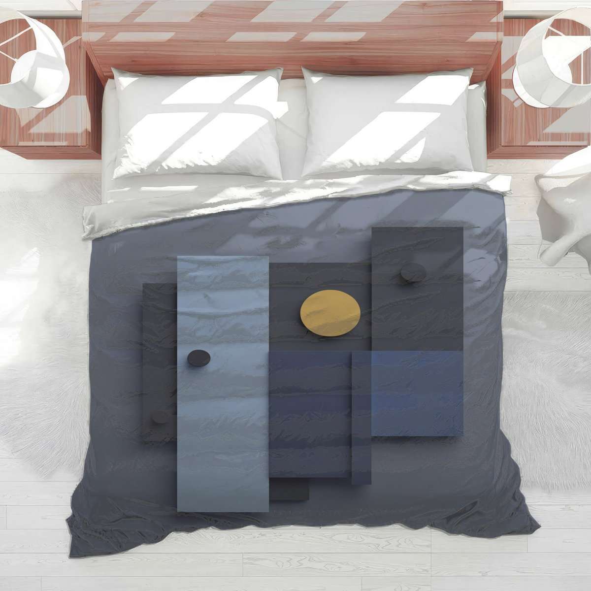 VisionDecor Geometric Shapes Composition Comforter - Wayfair Canada