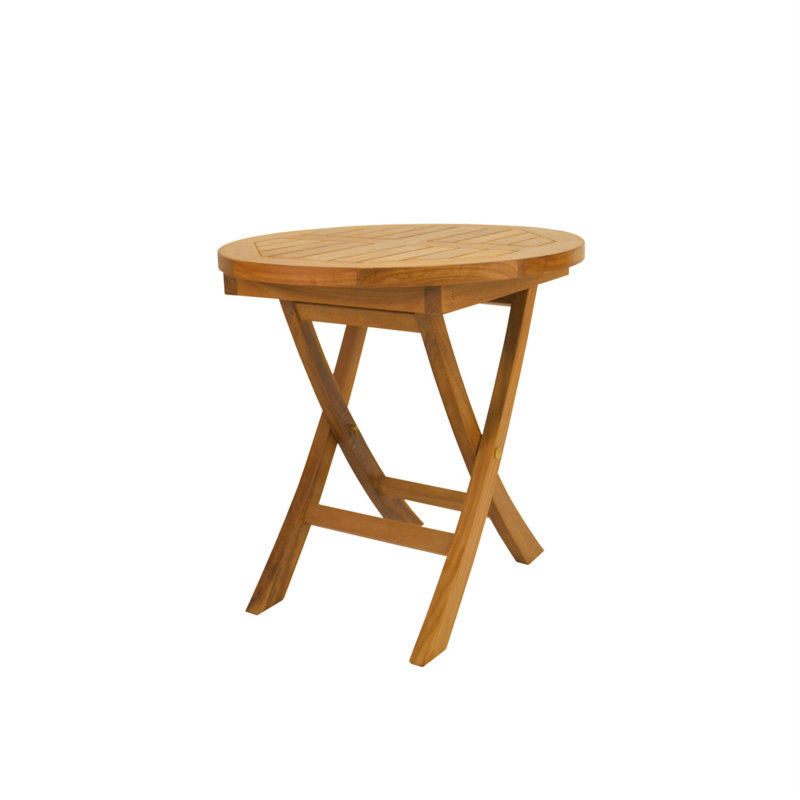 Bahama Outdoor Round Teak Side Table