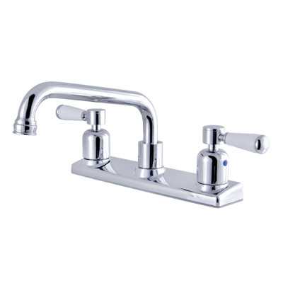 Kingston Brass Paris Two-Handle 2-Hole 8" Centerset Kitchen Faucet