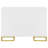 White And Gold 2-Door Accent Cabinet