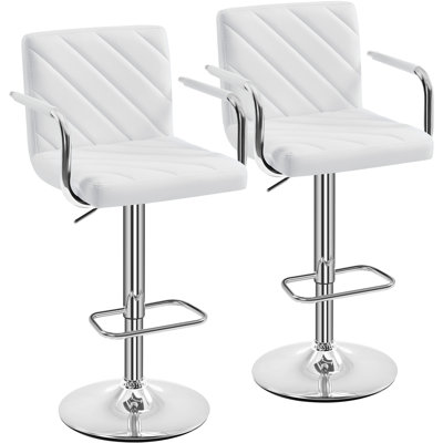 Height Adjustable Swivel Bar Stool 