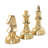 Aluminum Metal Chess Decorative Sculpture with Knight, Queen and King Set-1110840277