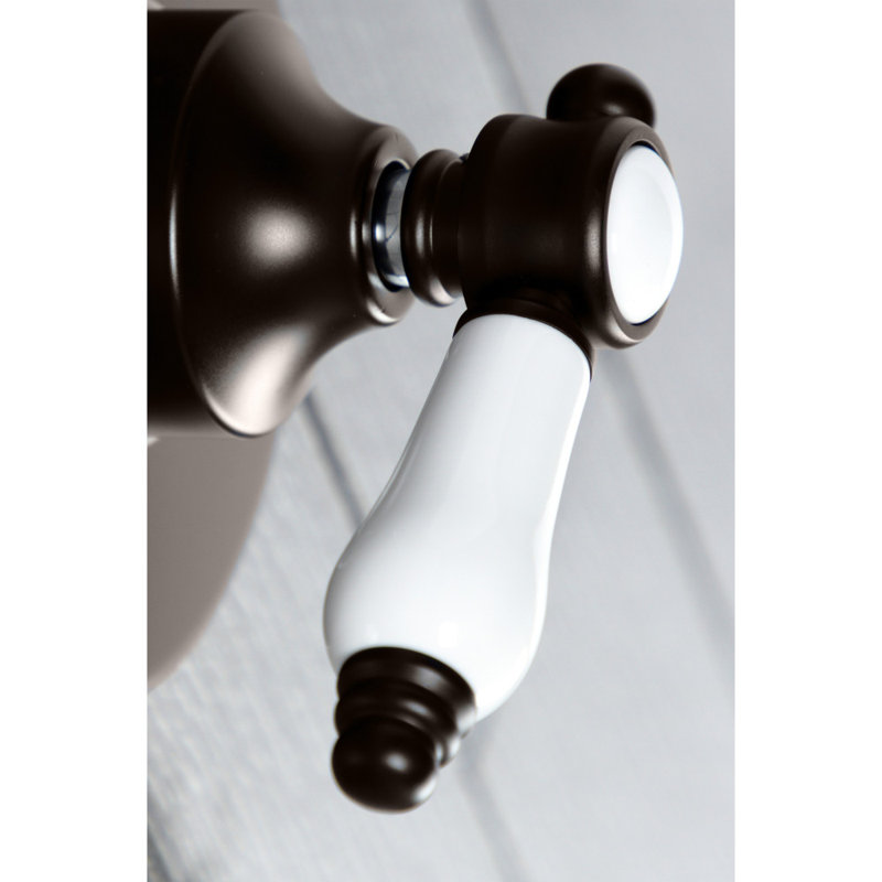 Kingston Brass Bel-Air Single-Handle Wall Mount Three-Way Diverter Valve with Trim Kit, Oil Rubbed Bronze