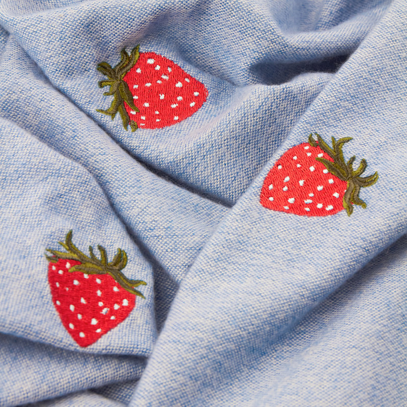 Fruits Knitted Throw Blanket