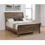 Grand lit-bateau en bois massif Gintare-884883622