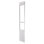 Porte pour chien pour porte coulissante en verre, hauteur réglable de 91 à 96 po, cadre en alliage d'aluminium avec charnières rotatives en métal, conception à serrure, rabat 13 5/8 x 23 5/8 po, porte pour animaux coulissante en verre pour locataires
