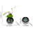 White Artificial Flower Arrangement in Vase Dining Table Centerpiece Fake Flower Decor