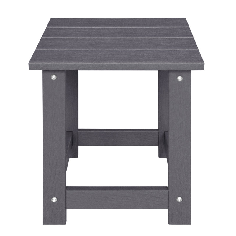 Table d'appoint extérieure Denarrius Adirondack, table de patio en PEHD facile d'entretien et résistante aux intempéries